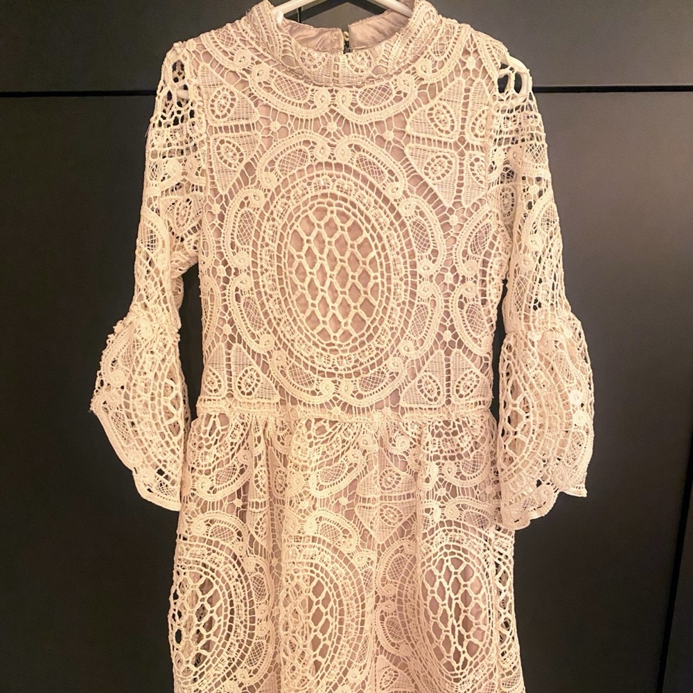Joyfolie Mia Joy Dress in Ivory (Size 7).